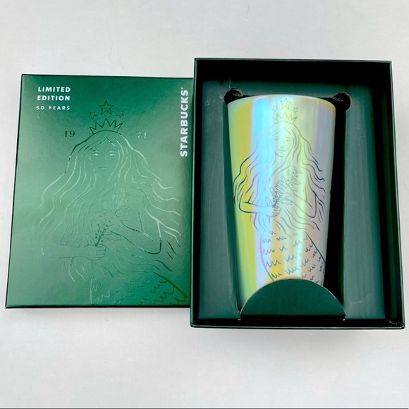 Starbucks Limited Edition 50th Anniversary Mermaid Siren Ceramic Hot Cup - Picture 2 of 10